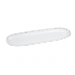 Πιατέλα Πορσελάνινη Enjoy RD0016644 40x10x2,3cm White-Gold Raeder Πορσελάνη
