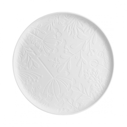 Δίσκος Πορσελάνινος Wondergarden RD0016859 20x1,5cm White Raeder Πορσελάνη