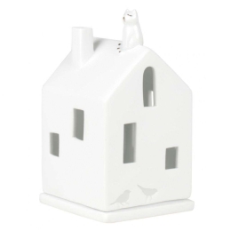 Κηροπήγιο Για Ρεσώ Cat RD0016221 7x7x13cm White Raeder Πορσελάνη