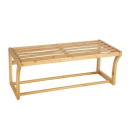 Ράφι Τοίχου Με Κρεμάστρα AH-BA22004 60x25,5x20, 5cm Natural Andrea House