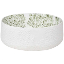 Σαλατιέρα Mix & Match RD0015074 Φ28x10,5cm White-Green Raeder Large Πορσελάνη