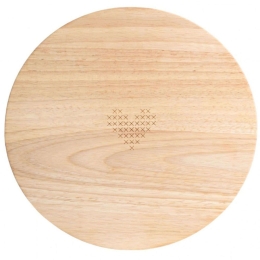 Πλατώ Σερβιρίσματος Heart RD0016911 Φ24x1,5cm Natural Raeder Ξύλο