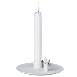 Κηροπήγιο Angel's Light Silver RD0012166 14cm White-Silver Raeder Πορσελάνη