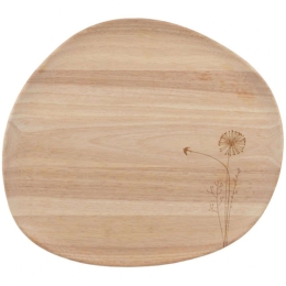 Διακοσμητικός Δίσκος Flora & Fauna RD0017026 37,5x33x2cm Natural Raeder Ξύλο