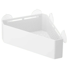 Ραφάκι Μπάνιου Γωνιακό YMZK4716 33x18,5x10cm White ABS