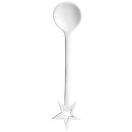 Κουταλάκι Καφέ-Τσαγιού Star LBTRD0090063 13,5x3x1cm White Raeder Πορσελάνη