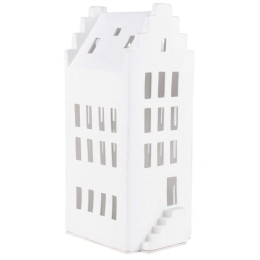 Κηροπήγιο Για Ρεσώ Lighthouse Gable Roof RD0090337 11,5x15,5x31,5cm White Raeder Πορσελάνη