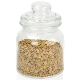 Δοχείο Αποθήκευσης AH-CC69334 Φ11x15cm 600ml Clear Andrea House Γυαλί