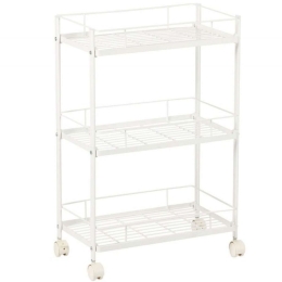 Μανάβης Τρόλεϊ  AH-CC72094 44,5x26,5x64,5cm White Andrea House Μέταλλο