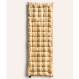 Μαξιλάρι Για Παγκάκι Praia CAPRAIA4MOS 40x120x4cm Ecru-Mustard Calma House 100% Βαμβάκι