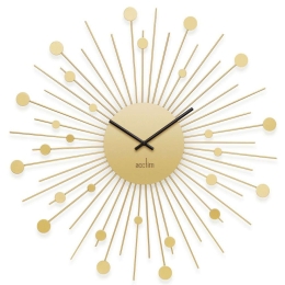 Ρολόι Τοίχου Brielle ACCTIM29648 50x3cm Brass Acctim Μέταλλο