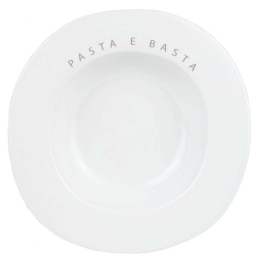 Πιάτο Βαθύ Pasta E Basta RD0016637 26x4cm White Raeder Πορσελάνη