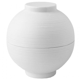 Βάζο Αποθήκευσης Lille L RD0051477 11x9cm White Raeder Πορσελάνη