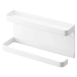 Ομπρελοθήκη Επιτοίχια Με Ραφάκι YMZK6693 6,5x20x9,5cm White Yamazaki Ατσάλι