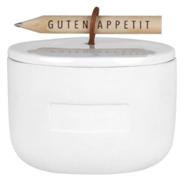Βάζο Αποθήκευσης Gutten Appetit RD0016315 10x6,5cm White Raeder Πορσελάνη,Φελλός
