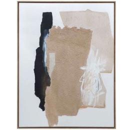 Πίνακας Καμβάς Mali Modern Abstract AH-AX73134 80x100cm Multi Andrea House Κάθετοι Ξύλο,Ύφασμα