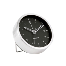 Ρολόι Επιτραπέζιο - Ξυπνητήρι KA5845SI Tinge Steel White-Silver Karlsson Μέταλλο