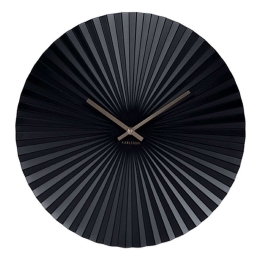 Ρολόι Τοίχου KA5657BK Sensu D40cm Steel Black Karlsson Μέταλλο
