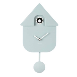Ρολόι Τοίχου KA5768LB Modern Cuckoo Light Blue Karlsson Πλαστικό