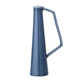 Βάζο 82045612 5,5xH20,5xW9,5cm Blue Bloomingville Πηλός