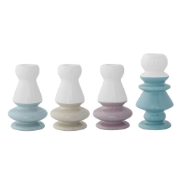 Κηροπήγια 75803648 6,5xH13/6,5xH14cm Multi Bloomingville Σετ 4τμχ Κεραμικό