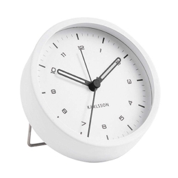 Επιτραπέζιο Ρολόι - Ξυπνητήρι KA5806WH Tingle Steel White Karlsson Μέταλλο