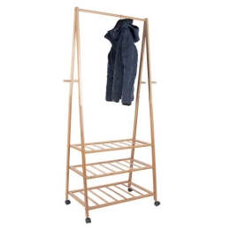 Κρεμάστρα Ρούχων Επιδαπέδια Με Ράφια LM1832 Native Bamboo Leitmotiv Bamboo