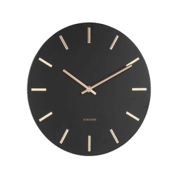 Ρολόι Τοίχου Charm Small KA5821BK D.30cm Black Karlsson Μέταλλο