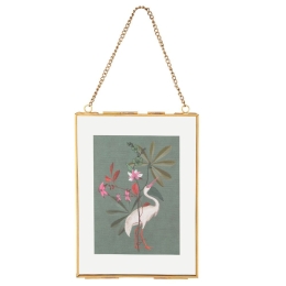 Κορνίζα Τοίχου Με Αλυσίδα 51091001 S 14x20cm Gold Pip Studio Μέταλλο,Γυαλί