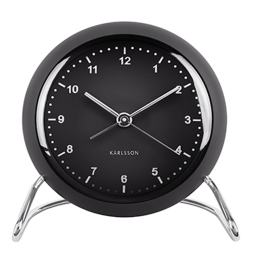Επιτραπέζιο Ρολόι - Ξυπνητήρι Val KA5726BK Black Karlsson Πλαστικό