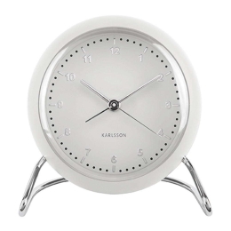 Επιτραπέζιο Ρολόι - Ξυπνητήρι Val KA5726WH White Karlsson Πλαστικό