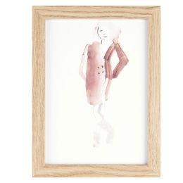 Κάδρο Fashion Girl PT3707WD M 13x18cm Natural Present Time Κάθετοι Ξύλο