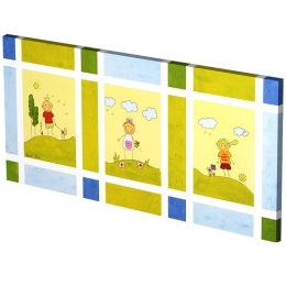 Πίνακας Σε Καμβά LH07 115x55cm Multi Οριζόντιοι Καμβάς
