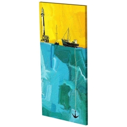 Πίνακας Σε Καμβά LH50 115x55cm Multi Κάθετοι Καμβάς