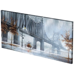 Πίνακας Σε Καμβά LH65 115x55cm Multi Οριζόντιοι Καμβάς