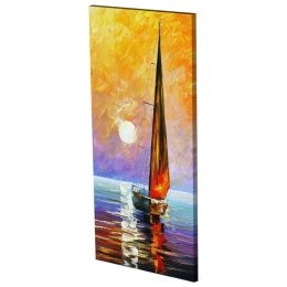 Πίνακας Σε Καμβά LH70 115x55cm Multi Κάθετοι Καμβάς