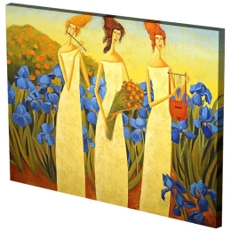 Πίνακας Σε Καμβά MH40 60x80cm Multi Οριζόντιοι Καμβάς