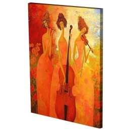 Πίνακας Σε Καμβά MH42 60x80cm Multi Κάθετοι Καμβάς