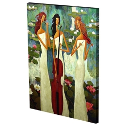 Πίνακας Σε Καμβά MH44 60x80cm Multi Κάθετοι Καμβάς