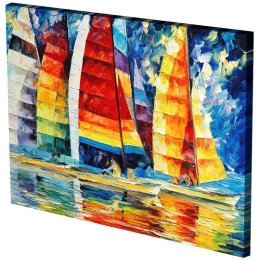 Πίνακας Σε Καμβά MH85 60x80cm Multi Οριζόντιοι Καμβάς