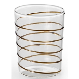 Ποτήρι Ουίσκι Polar Swirl 217009 Φ7,6cm Η10.2cm Clear Philippi Γυαλί