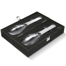 Σετ Σερβιρίσματος Σαλάτας (2τμχ) Ginoo 189004 L27cm Inox Philippi Ανοξείδωτο Ατσάλι
