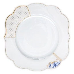 Πιάτο Πορσελάνινο 51001133 Royal 28cm White Pip Studio Πορσελάνη
