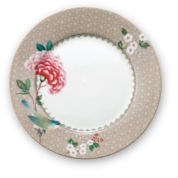 Πιάτο Πορσελάνινο 51001211  Blushing Birds 21cm Khaki Pip Studio Πορσελάνη