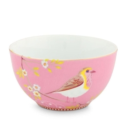 Μπωλ Πορσελάνινο 51003007 Floral Early Bird 15cm Pink Pip Studio Πορσελάνη