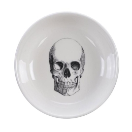 Μπωλ Για Dip Bald Skull 20185 100ml D11cm White-Black Homelab Πορσελάνη