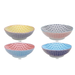 Πιάτα Pasta Starwave 18327 (Σετ 4τμχ) Φ21χ5,2cm Multi Tokyo Design Πορσελάνη