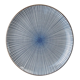 Πιάτο Sendan Tokusa 2572 D15,5cm Blue Tokyo Design Πορσελάνη