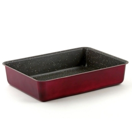 Ταψί Ορθογώνιο Electra Granite 06.87.40 Νο 40 Red Keystone Αλουμίνιο