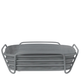 Καλάθι Ψωμιού Delara 64073 26x26cm Sharkskin Blomus Μέταλλο,Ύφασμα